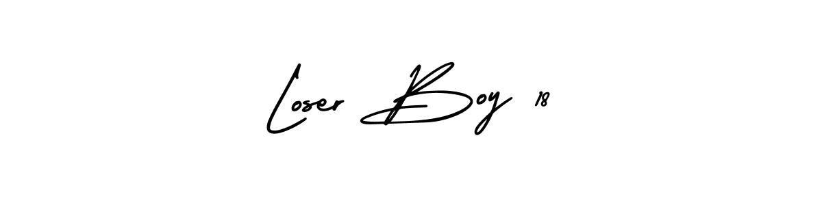 Here are the top 10 professional signature styles for the name Loser Boy 18. These are the best autograph styles you can use for your name. Loser Boy 18 signature style 3 images and pictures png