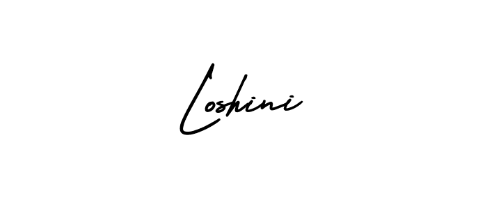 Best and Professional Signature Style for Loshini. AmerikaSignatureDemo-Regular Best Signature Style Collection. Loshini signature style 3 images and pictures png