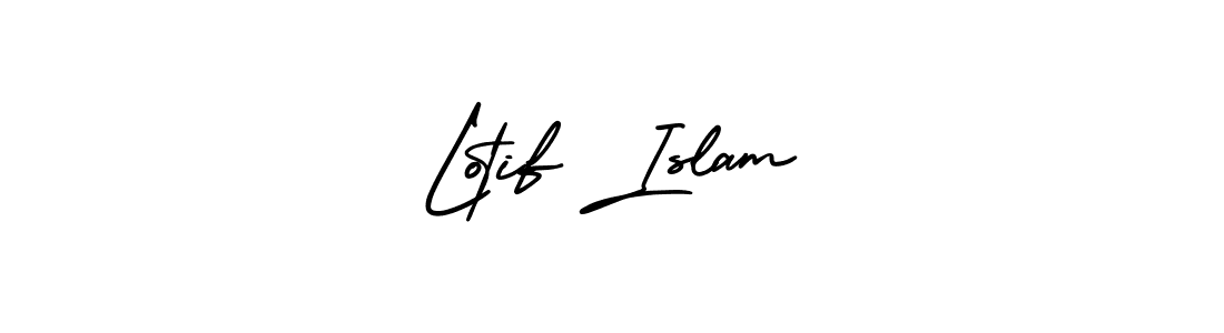 Lotif Islam stylish signature style. Best Handwritten Sign (AmerikaSignatureDemo-Regular) for my name. Handwritten Signature Collection Ideas for my name Lotif Islam. Lotif Islam signature style 3 images and pictures png