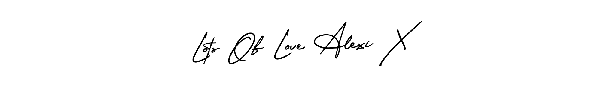 Here are the top 10 professional signature styles for the name Lots Of Love Alexi X. These are the best autograph styles you can use for your name. Lots Of Love Alexi X signature style 3 images and pictures png