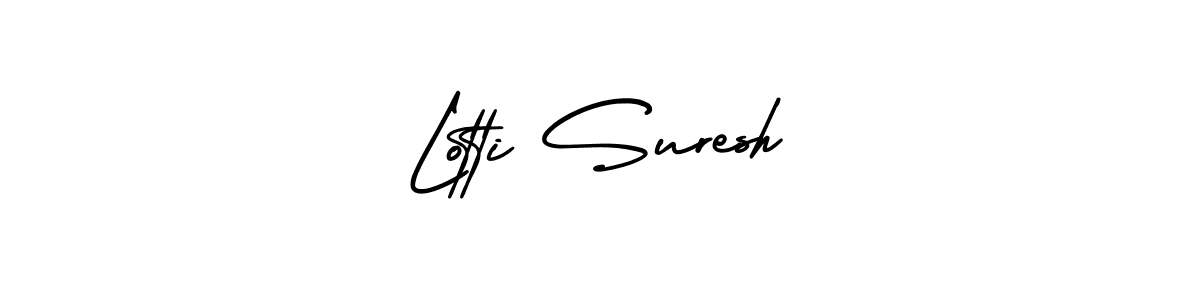 Lotti Suresh stylish signature style. Best Handwritten Sign (AmerikaSignatureDemo-Regular) for my name. Handwritten Signature Collection Ideas for my name Lotti Suresh. Lotti Suresh signature style 3 images and pictures png