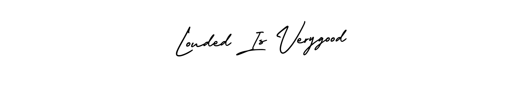 Make a beautiful signature design for name Louded Is Verygood. With this signature (AmerikaSignatureDemo-Regular) style, you can create a handwritten signature for free. Louded Is Verygood signature style 3 images and pictures png