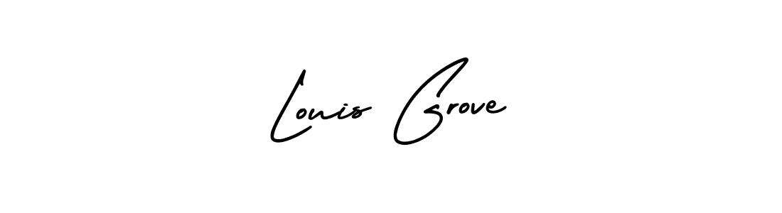 How to Draw Louis Grove signature style? AmerikaSignatureDemo-Regular is a latest design signature styles for name Louis Grove. Louis Grove signature style 3 images and pictures png