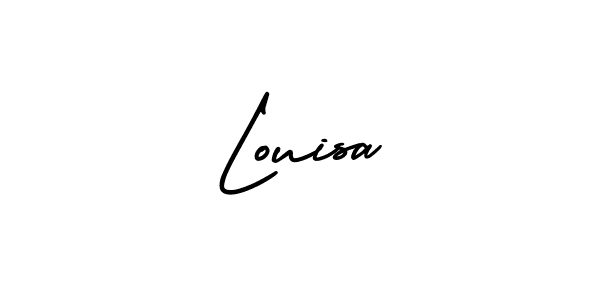 Create a beautiful signature design for name Louisa. With this signature (AmerikaSignatureDemo-Regular) fonts, you can make a handwritten signature for free. Louisa signature style 3 images and pictures png