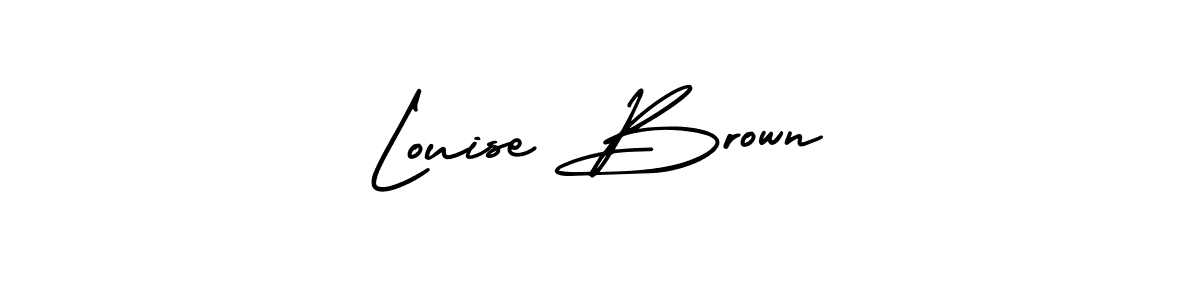 AmerikaSignatureDemo-Regular is a professional signature style that is perfect for those who want to add a touch of class to their signature. It is also a great choice for those who want to make their signature more unique. Get Louise Brown name to fancy signature for free. Louise Brown signature style 3 images and pictures png