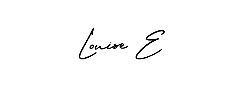 Make a beautiful signature design for name Louise E. Use this online signature maker to create a handwritten signature for free. Louise E signature style 3 images and pictures png