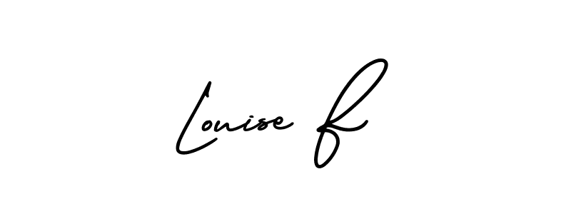 Design your own signature with our free online signature maker. With this signature software, you can create a handwritten (AmerikaSignatureDemo-Regular) signature for name Louise F. Louise F signature style 3 images and pictures png