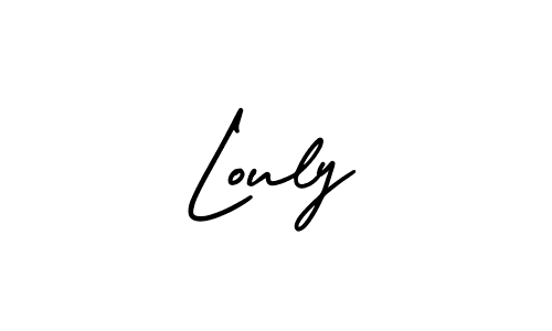 Design your own signature with our free online signature maker. With this signature software, you can create a handwritten (AmerikaSignatureDemo-Regular) signature for name Louly. Louly signature style 3 images and pictures png