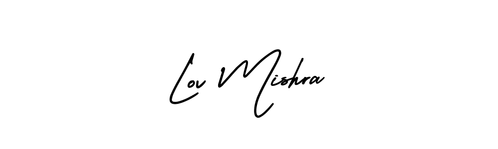 It looks lik you need a new signature style for name Lov Mishra. Design unique handwritten (AmerikaSignatureDemo-Regular) signature with our free signature maker in just a few clicks. Lov Mishra signature style 3 images and pictures png