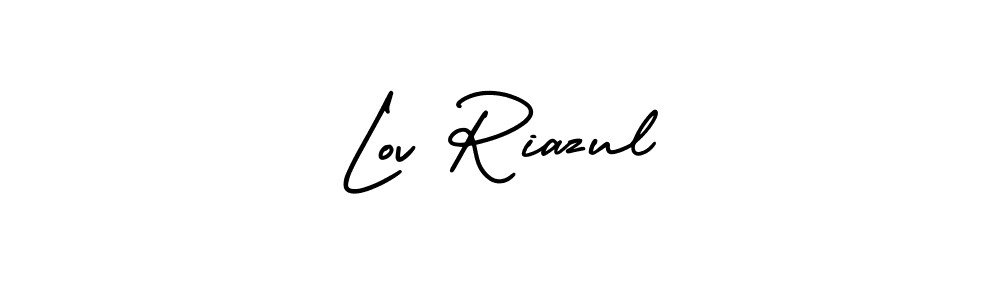 How to make Lov Riazul signature? AmerikaSignatureDemo-Regular is a professional autograph style. Create handwritten signature for Lov Riazul name. Lov Riazul signature style 3 images and pictures png