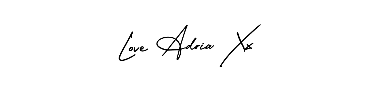 Make a short Love Adria Xx signature style. Manage your documents anywhere anytime using AmerikaSignatureDemo-Regular. Create and add eSignatures, submit forms, share and send files easily. Love Adria Xx signature style 3 images and pictures png