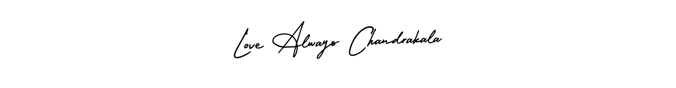 Create a beautiful signature design for name Love Always Chandrakala. With this signature (AmerikaSignatureDemo-Regular) fonts, you can make a handwritten signature for free. Love Always Chandrakala signature style 3 images and pictures png