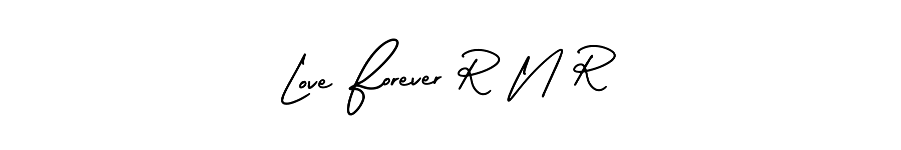 Similarly AmerikaSignatureDemo-Regular is the best handwritten signature design. Signature creator online .You can use it as an online autograph creator for name Love Forever R N R. Love Forever R N R signature style 3 images and pictures png