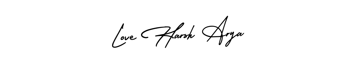 It looks lik you need a new signature style for name Love Harsh Arya. Design unique handwritten (AmerikaSignatureDemo-Regular) signature with our free signature maker in just a few clicks. Love Harsh Arya signature style 3 images and pictures png