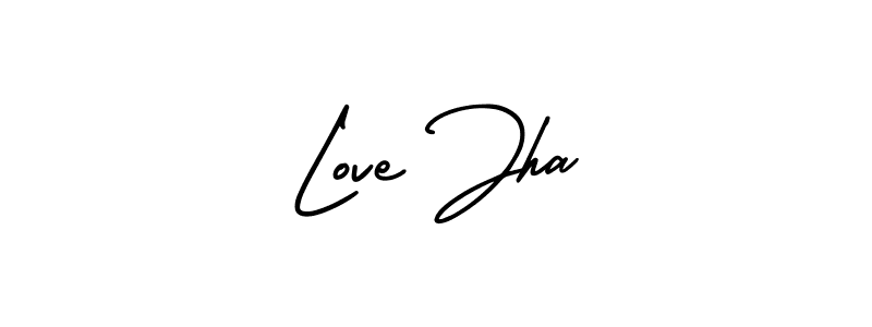 Design your own signature with our free online signature maker. With this signature software, you can create a handwritten (AmerikaSignatureDemo-Regular) signature for name Love Jha. Love Jha signature style 3 images and pictures png