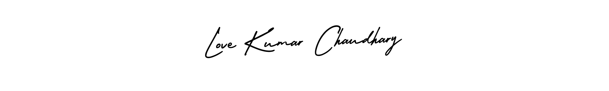 Love Kumar Chaudhary stylish signature style. Best Handwritten Sign (AmerikaSignatureDemo-Regular) for my name. Handwritten Signature Collection Ideas for my name Love Kumar Chaudhary. Love Kumar Chaudhary signature style 3 images and pictures png