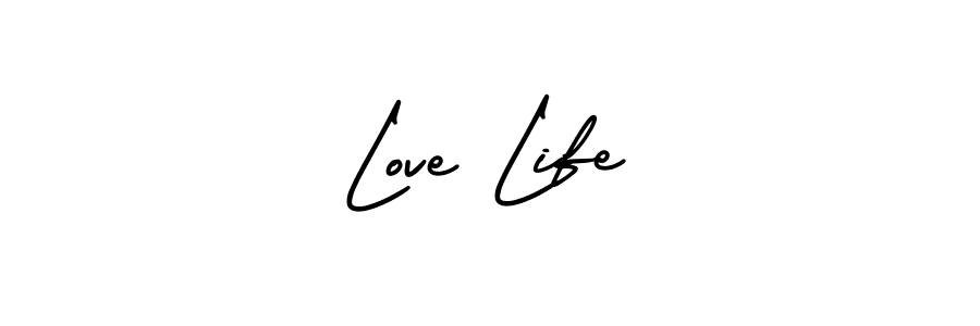 How to Draw Love Life signature style? AmerikaSignatureDemo-Regular is a latest design signature styles for name Love Life. Love Life signature style 3 images and pictures png
