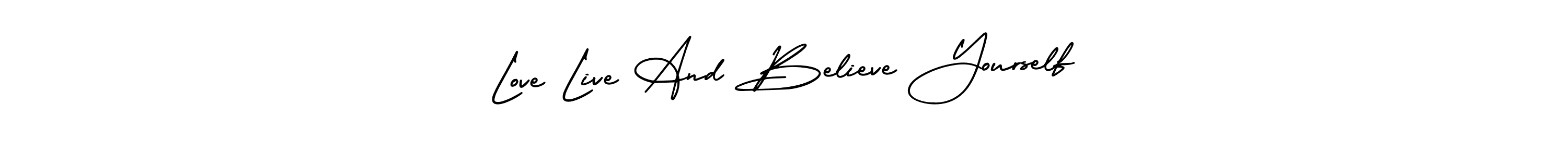 How to Draw Love Live And Believe Yourself signature style? AmerikaSignatureDemo-Regular is a latest design signature styles for name Love Live And Believe Yourself. Love Live And Believe Yourself signature style 3 images and pictures png
