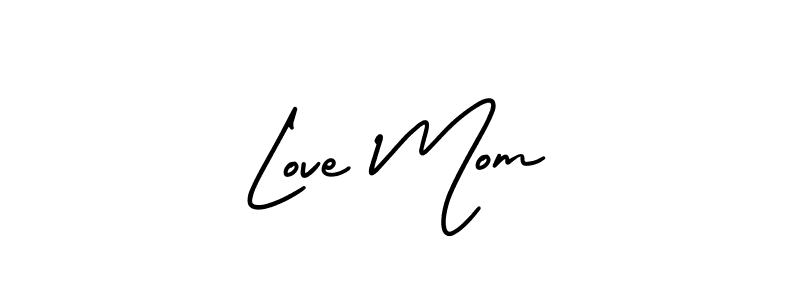 Also we have Love Mom name is the best signature style. Create professional handwritten signature collection using AmerikaSignatureDemo-Regular autograph style. Love Mom signature style 3 images and pictures png