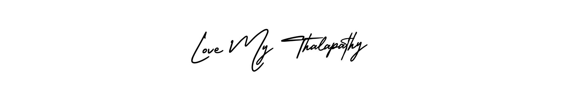 AmerikaSignatureDemo-Regular is a professional signature style that is perfect for those who want to add a touch of class to their signature. It is also a great choice for those who want to make their signature more unique. Get Love My Thalapathy name to fancy signature for free. Love My Thalapathy signature style 3 images and pictures png
