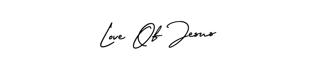 Use a signature maker to create a handwritten signature online. With this signature software, you can design (AmerikaSignatureDemo-Regular) your own signature for name Love Of Jesus. Love Of Jesus signature style 3 images and pictures png