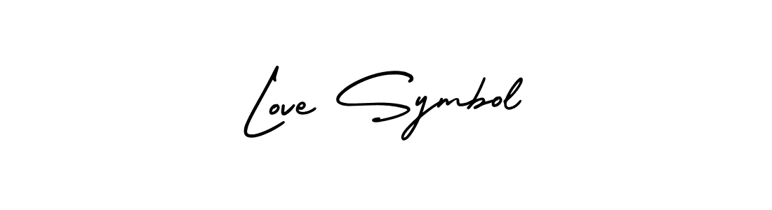 Also we have Love Symbol name is the best signature style. Create professional handwritten signature collection using AmerikaSignatureDemo-Regular autograph style. Love Symbol signature style 3 images and pictures png
