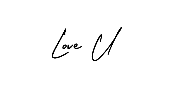 This is the best signature style for the Love U name. Also you like these signature font (AmerikaSignatureDemo-Regular). Mix name signature. Love U signature style 3 images and pictures png