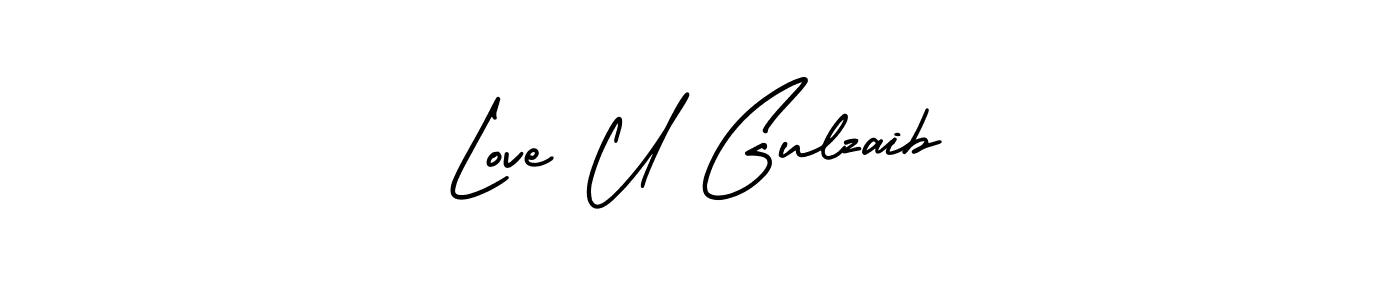 It looks lik you need a new signature style for name Love U Gulzaib. Design unique handwritten (AmerikaSignatureDemo-Regular) signature with our free signature maker in just a few clicks. Love U Gulzaib signature style 3 images and pictures png