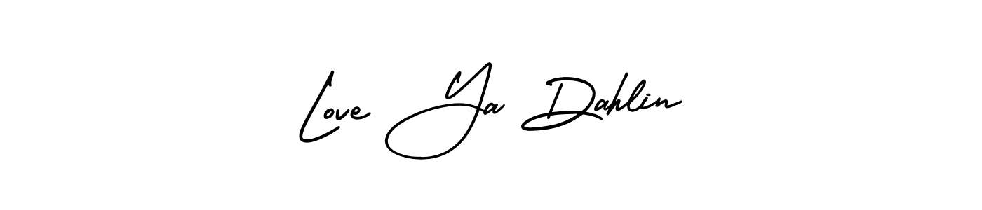 Create a beautiful signature design for name Love Ya Dahlin. With this signature (AmerikaSignatureDemo-Regular) fonts, you can make a handwritten signature for free. Love Ya Dahlin signature style 3 images and pictures png
