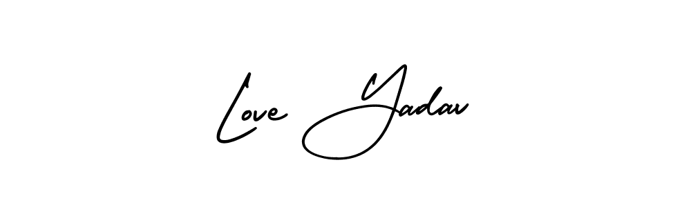 AmerikaSignatureDemo-Regular is a professional signature style that is perfect for those who want to add a touch of class to their signature. It is also a great choice for those who want to make their signature more unique. Get Love Yadav name to fancy signature for free. Love Yadav signature style 3 images and pictures png