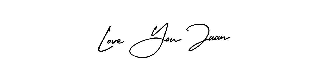 Love You Jaan stylish signature style. Best Handwritten Sign (AmerikaSignatureDemo-Regular) for my name. Handwritten Signature Collection Ideas for my name Love You Jaan. Love You Jaan signature style 3 images and pictures png