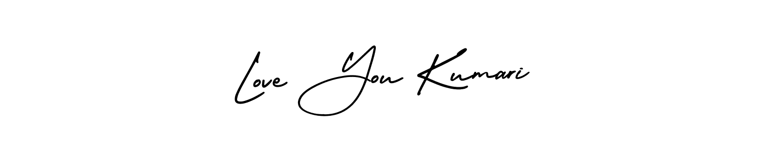 It looks lik you need a new signature style for name Love You Kumari. Design unique handwritten (AmerikaSignatureDemo-Regular) signature with our free signature maker in just a few clicks. Love You Kumari signature style 3 images and pictures png