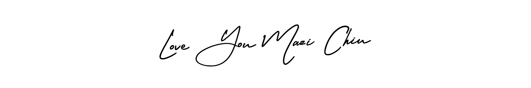 Check out images of Autograph of Love You Mazi Chiu name. Actor Love You Mazi Chiu Signature Style. AmerikaSignatureDemo-Regular is a professional sign style online. Love You Mazi Chiu signature style 3 images and pictures png