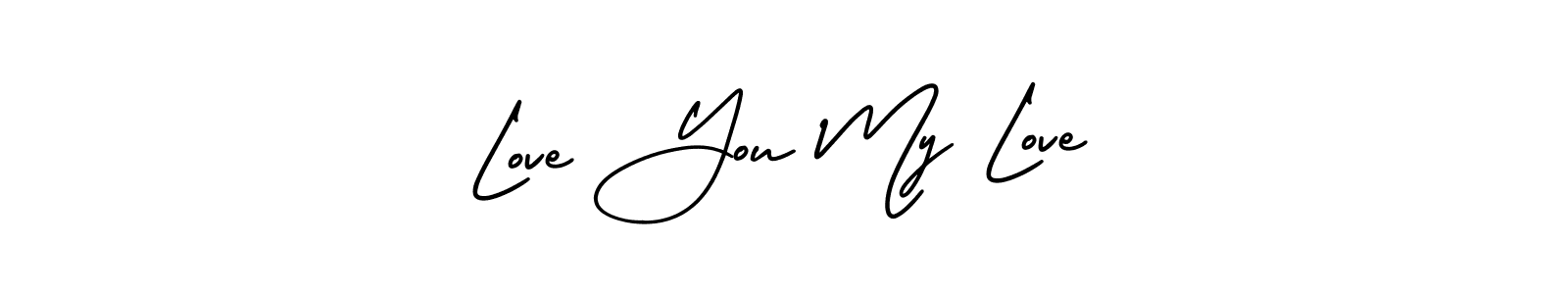 Create a beautiful signature design for name Love You My Love. With this signature (AmerikaSignatureDemo-Regular) fonts, you can make a handwritten signature for free. Love You My Love signature style 3 images and pictures png