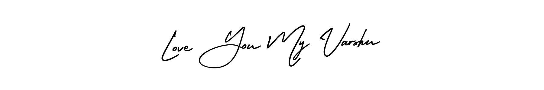 You should practise on your own different ways (AmerikaSignatureDemo-Regular) to write your name (Love You My Varshu) in signature. don't let someone else do it for you. Love You My Varshu signature style 3 images and pictures png