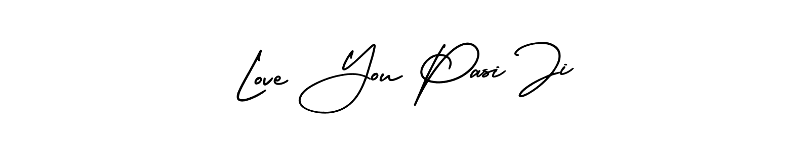 Love You Pasi Ji stylish signature style. Best Handwritten Sign (AmerikaSignatureDemo-Regular) for my name. Handwritten Signature Collection Ideas for my name Love You Pasi Ji. Love You Pasi Ji signature style 3 images and pictures png