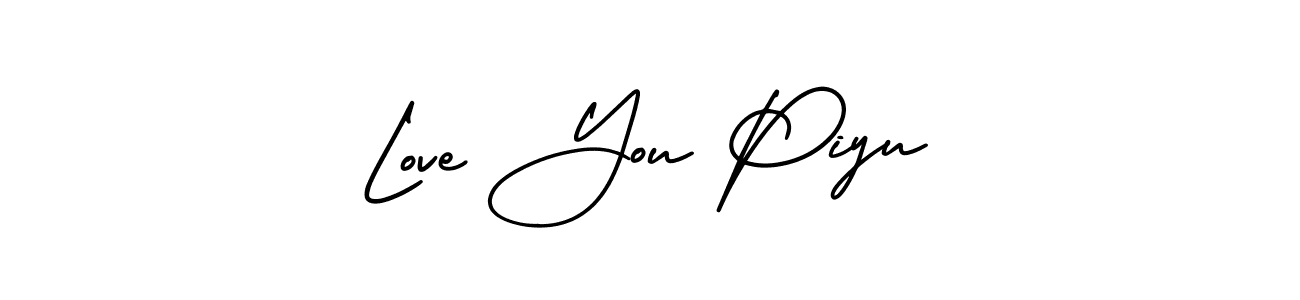 Love You Piyu stylish signature style. Best Handwritten Sign (AmerikaSignatureDemo-Regular) for my name. Handwritten Signature Collection Ideas for my name Love You Piyu. Love You Piyu signature style 3 images and pictures png