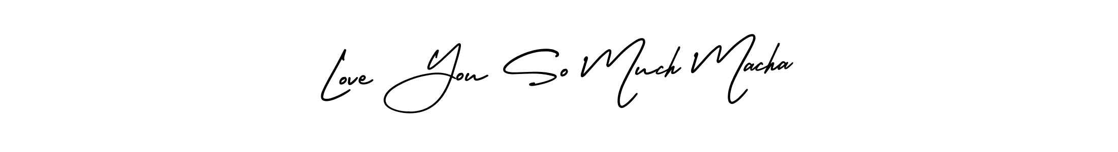 Design your own signature with our free online signature maker. With this signature software, you can create a handwritten (AmerikaSignatureDemo-Regular) signature for name Love You So Much Macha. Love You So Much Macha signature style 3 images and pictures png