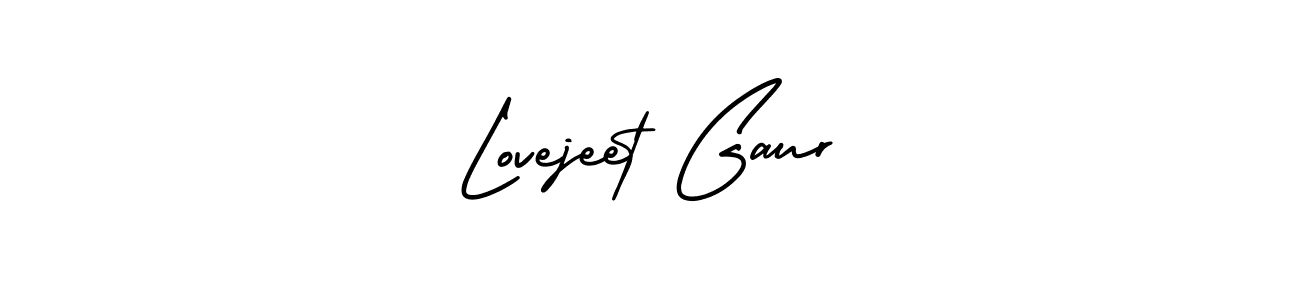 Design your own signature with our free online signature maker. With this signature software, you can create a handwritten (AmerikaSignatureDemo-Regular) signature for name Lovejeet Gaur. Lovejeet Gaur signature style 3 images and pictures png