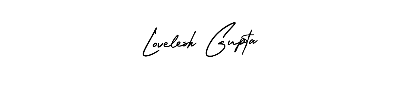 Lovelesh Gupta stylish signature style. Best Handwritten Sign (AmerikaSignatureDemo-Regular) for my name. Handwritten Signature Collection Ideas for my name Lovelesh Gupta. Lovelesh Gupta signature style 3 images and pictures png