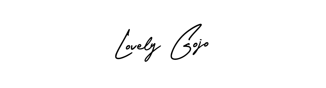 Design your own signature with our free online signature maker. With this signature software, you can create a handwritten (AmerikaSignatureDemo-Regular) signature for name Lovely Gojo. Lovely Gojo signature style 3 images and pictures png