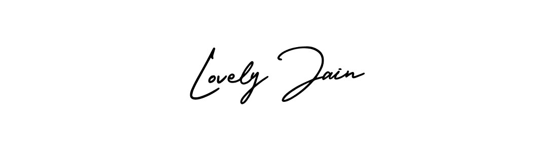 Make a short Lovely Jain signature style. Manage your documents anywhere anytime using AmerikaSignatureDemo-Regular. Create and add eSignatures, submit forms, share and send files easily. Lovely Jain signature style 3 images and pictures png