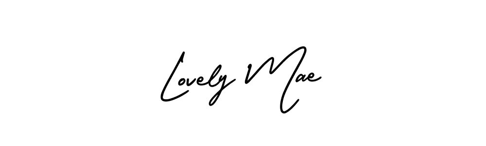 How to make Lovely Mae signature? AmerikaSignatureDemo-Regular is a professional autograph style. Create handwritten signature for Lovely Mae name. Lovely Mae signature style 3 images and pictures png