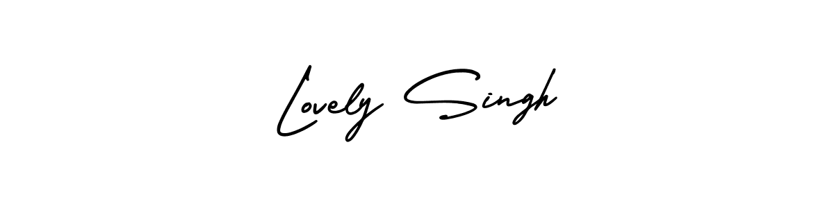 How to Draw Lovely Singh signature style? AmerikaSignatureDemo-Regular is a latest design signature styles for name Lovely Singh. Lovely Singh signature style 3 images and pictures png