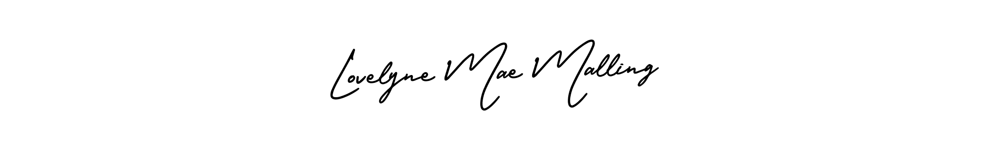Use a signature maker to create a handwritten signature online. With this signature software, you can design (AmerikaSignatureDemo-Regular) your own signature for name Lovelyne Mae Malling. Lovelyne Mae Malling signature style 3 images and pictures png