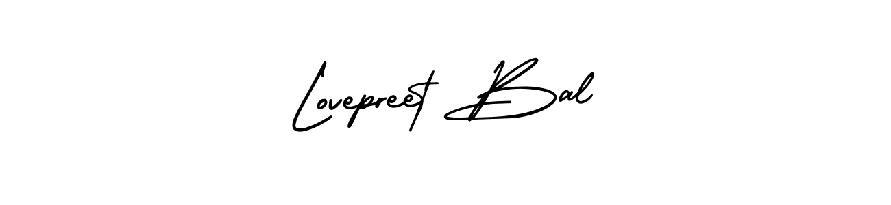 Lovepreet Bal stylish signature style. Best Handwritten Sign (AmerikaSignatureDemo-Regular) for my name. Handwritten Signature Collection Ideas for my name Lovepreet Bal. Lovepreet Bal signature style 3 images and pictures png