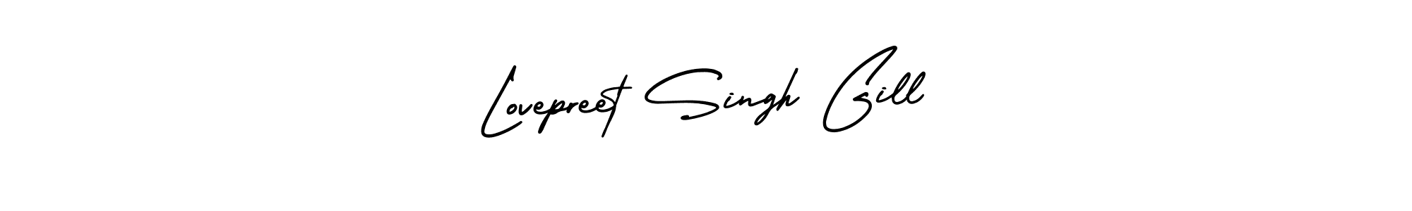How to make Lovepreet Singh Gill signature? AmerikaSignatureDemo-Regular is a professional autograph style. Create handwritten signature for Lovepreet Singh Gill name. Lovepreet Singh Gill signature style 3 images and pictures png