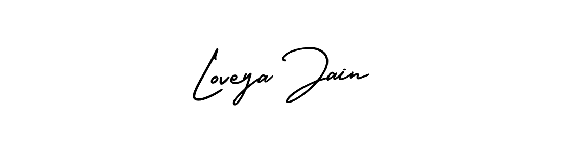 How to Draw Loveya Jain signature style? AmerikaSignatureDemo-Regular is a latest design signature styles for name Loveya Jain. Loveya Jain signature style 3 images and pictures png