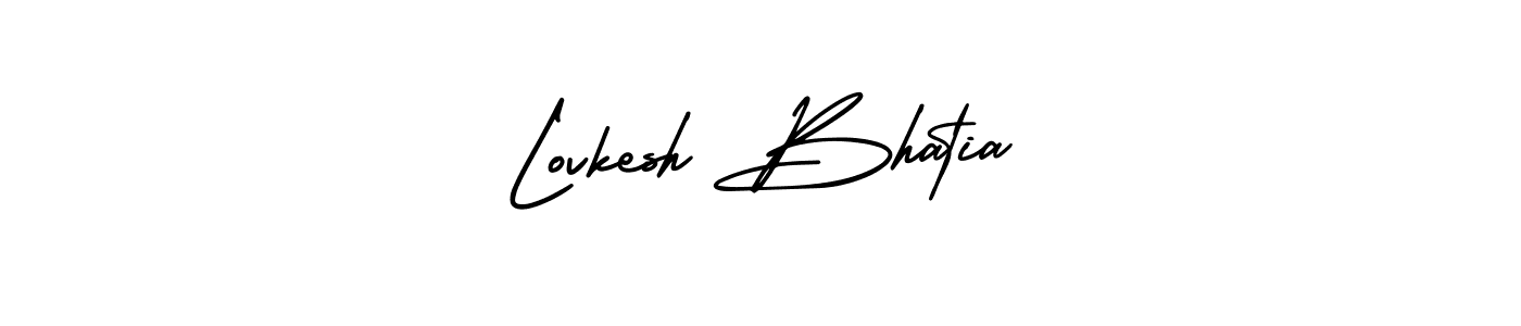 How to make Lovkesh Bhatia name signature. Use AmerikaSignatureDemo-Regular style for creating short signs online. This is the latest handwritten sign. Lovkesh Bhatia signature style 3 images and pictures png