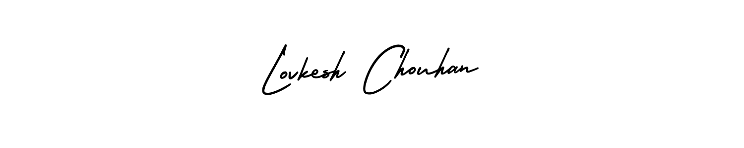 Design your own signature with our free online signature maker. With this signature software, you can create a handwritten (AmerikaSignatureDemo-Regular) signature for name Lovkesh Chouhan. Lovkesh Chouhan signature style 3 images and pictures png